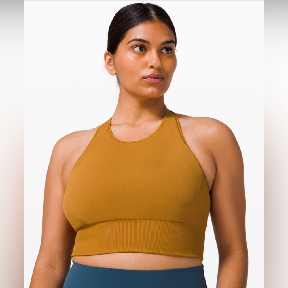 lululemon ebb to train bra medium support C/D cup spiced bronze size 6 medium